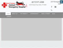 Tablet Screenshot of dfwanimalemergency.com